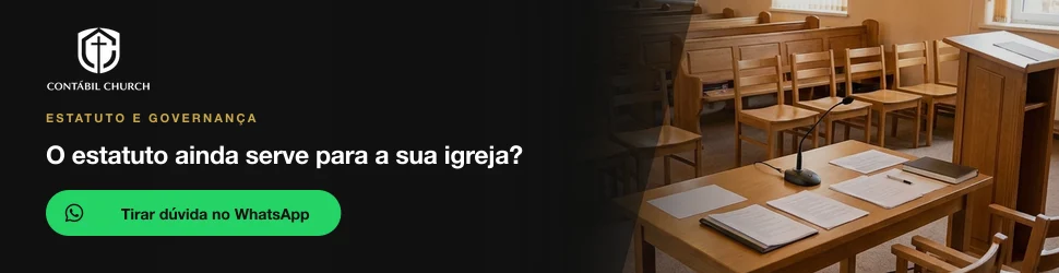 Tire dúvidas sobre o estatuto da igreja no WhatsApp